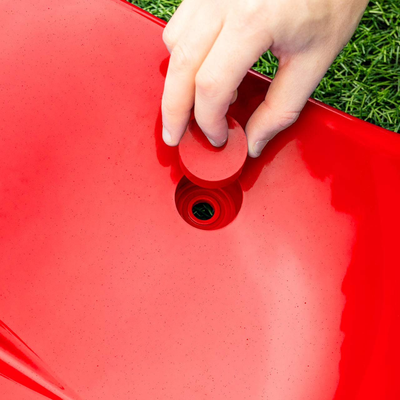 FORZA Asientos de Estadio de Plástico | Asientos HDPE para Banquillo de Jugadores (Rojo, Pack de 1)