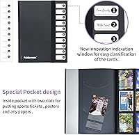 Vista 7 de Foldermax Card Binder - 9 Pocket Trading Card Album Folder - 360 Side Loading Pocket Binder for TCG