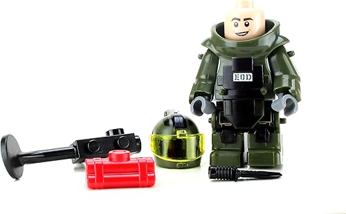 Miniatura 5 de Battle Brick Equipo de eliminación de EOD y robot US Navy Custom Set