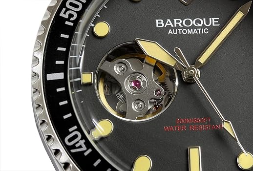 バロック BA3005S-02BR ダイバーズ 自動巻き 腕時計 メンズ Amazon.co.jp: [BAROQUE] バロック 腕時計 男性 メンズ 自動巻き