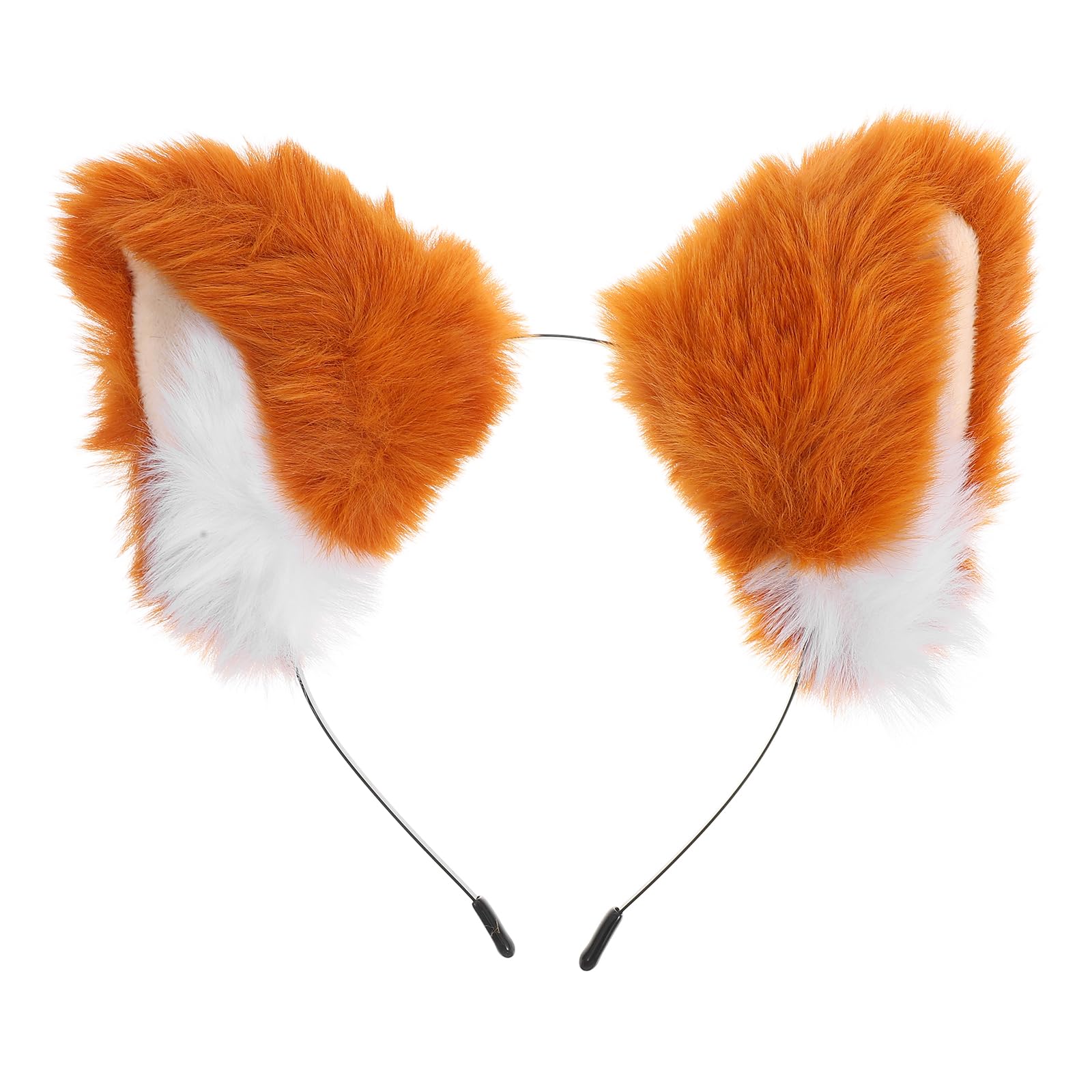 Furry Cat Ear Wolf Hairband Plush Ears Animal Cosplay Party Costume Accessory for Halloween, Colore 3, Width: 18 centimeters