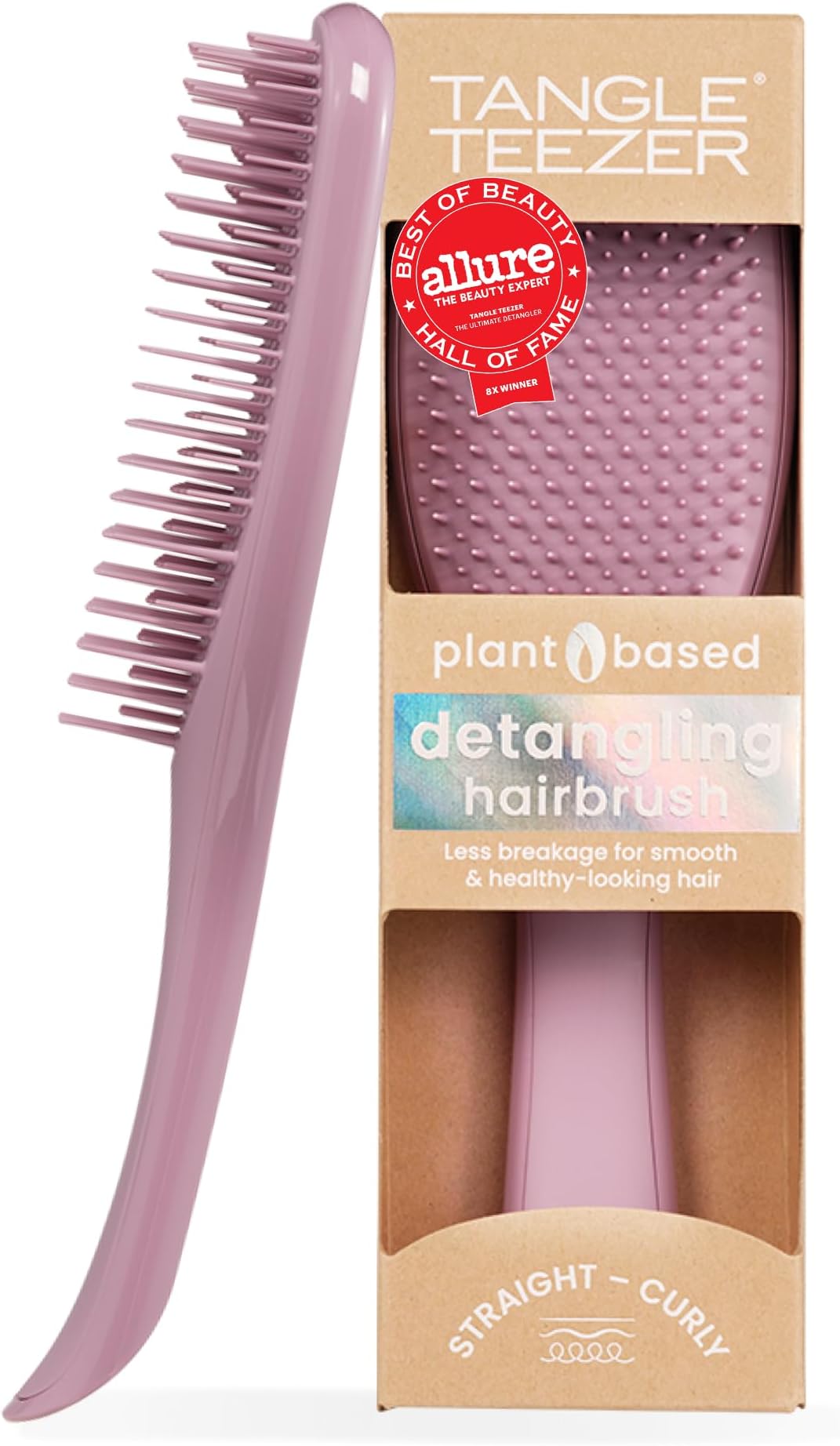 The Ultimate Detangler Plant Brush, Dry and Wet Hair Brush Detangler for All Hair Types