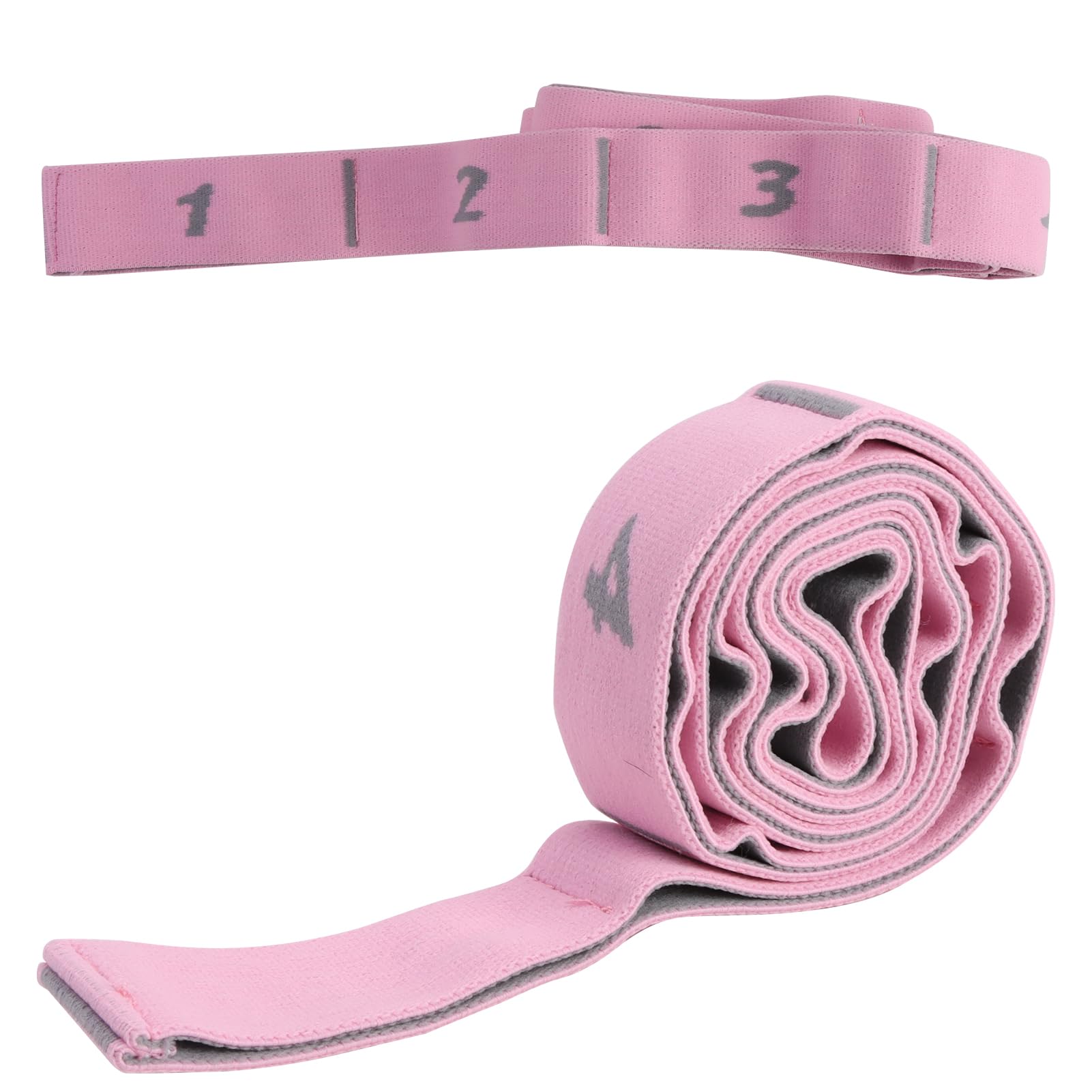 Fascia per esercizi Yoga Stretch Bande con 11 anelli- Bande di resistenza per yoga, pilates, danza e fitness, regolabile e durevole, per adulti