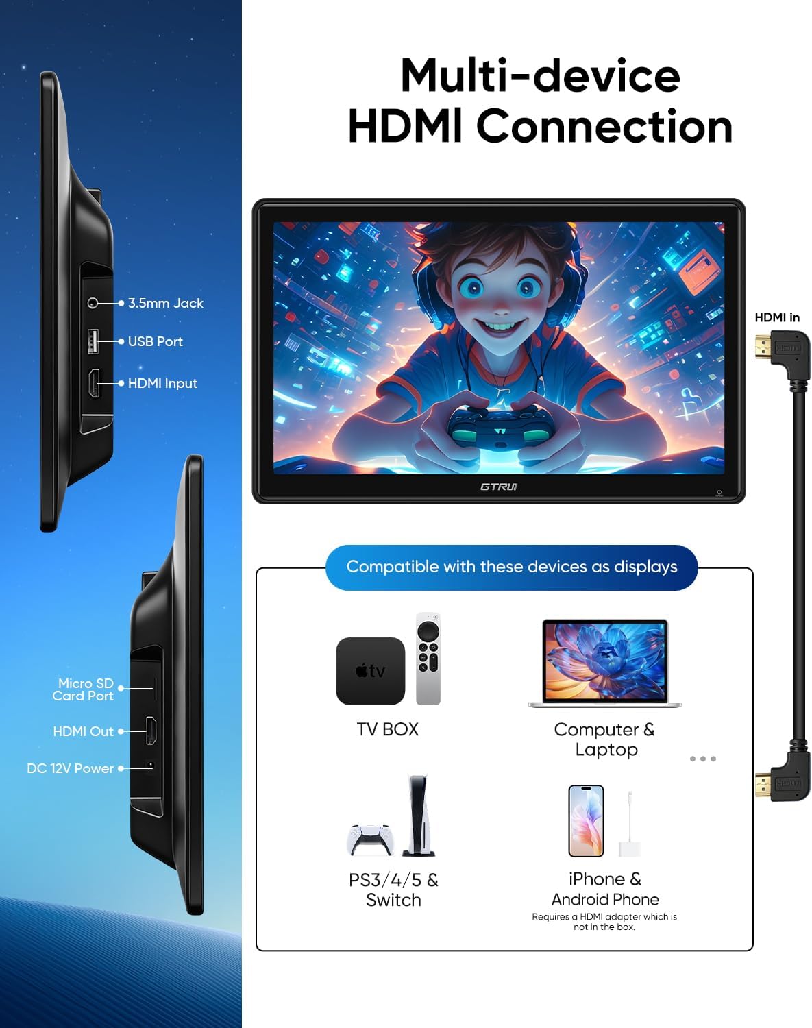 15.6 inch 4K Android 14.0 Car TV Headrest Monitor for Cars Back seat Rear Entertainment System, Support Phone Wireless Mirror Link Touch Screen,with WiFi/Bluetooth/HDMI/USB/Video Player (1 Set)