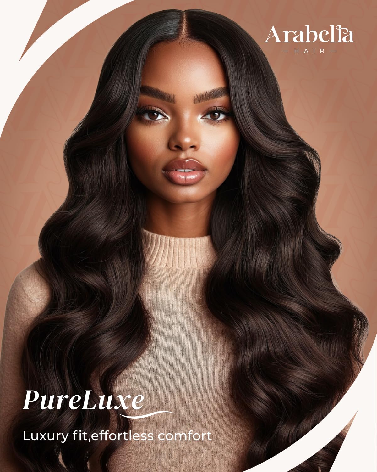 Arabella Hair 13x6 Lace Front Wigs Human Hair Body Wave HD Lace Front Wig 250% Density Ear-to-Ear Glueless Wigs Human Hair Pre Plucked Pre Bleached Pre Cut (26inch, 13X6 Body Wave Wig)