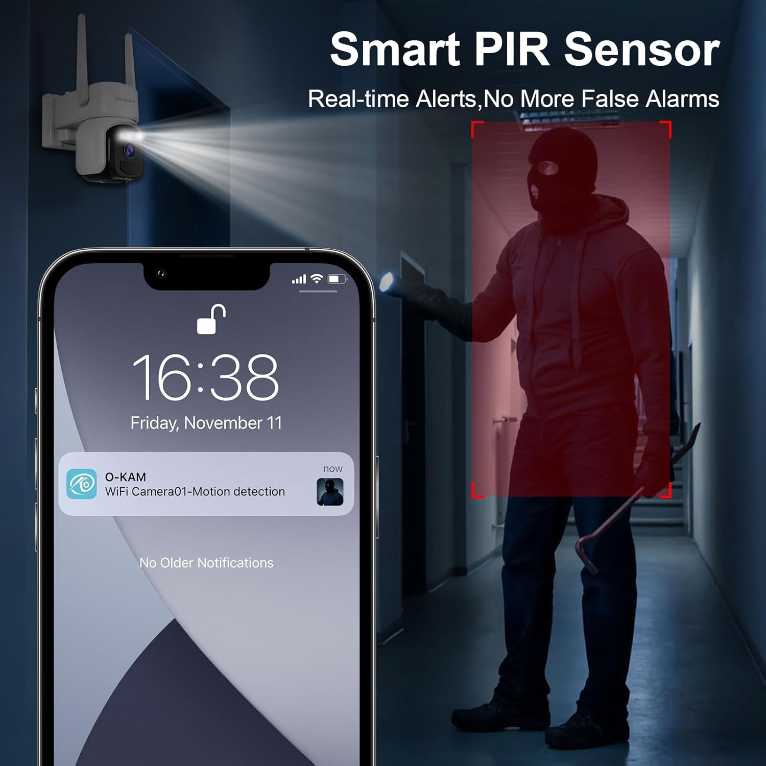 4G LTE Cellular Solar Powered 3MP 2K No WiFi Security Camera,PTZ Wireless Outdoor 360° View, PIR Motion Detection, Color Night Vision, 2 Way Talk, Built in SIM Card