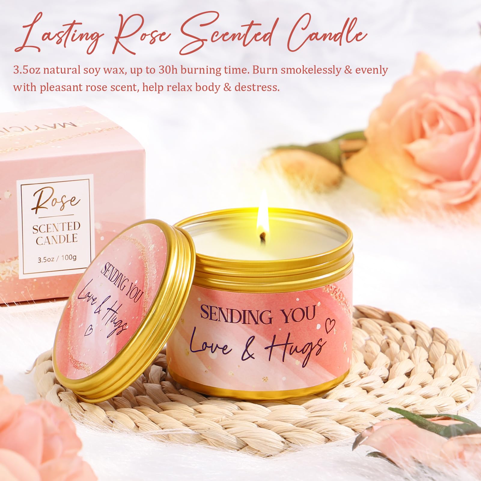 Regalos de cumpleaños para mujeres, regalos de cuidado personal, cesta de regalo para mujeres, regalo relajante de spa con manta de lujo, regalos del día de San Valentín para su mamá, esposa, novia,