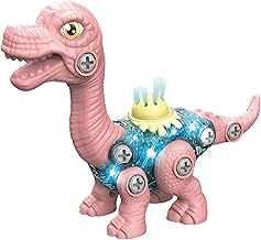 DIY Sliding Dinosaur Kit Brachiosaurus with Light & Sound | Learn About Fossils | Take Apart Dinosaur Toys | Build, Play & Learn | Toy for Kids Age 4+ | Science & Learning Toy