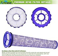 Vista 4 de Artraise Kits de filtros para reemplazo de filtro Dyson DC40, 3 filtros HEPA postmotor y 3 filtros premotores, compatible con aspiradoras Dyson