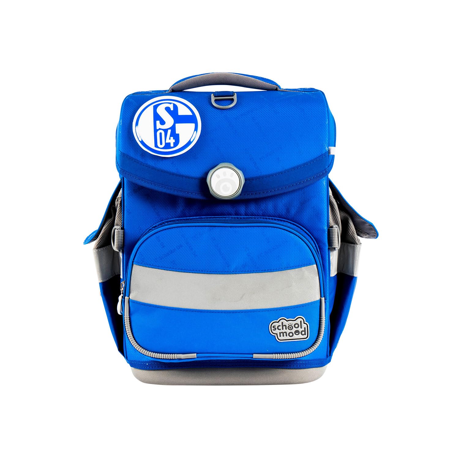 Familando - School Mood Timeless Air+ Schulranzen Set 9-teilig mit Lunch-Set -Sonder-Edition FC Schalke 04-980g leicht mit 23L Volumen - mit höhenverstellbarem System & Reflektoren