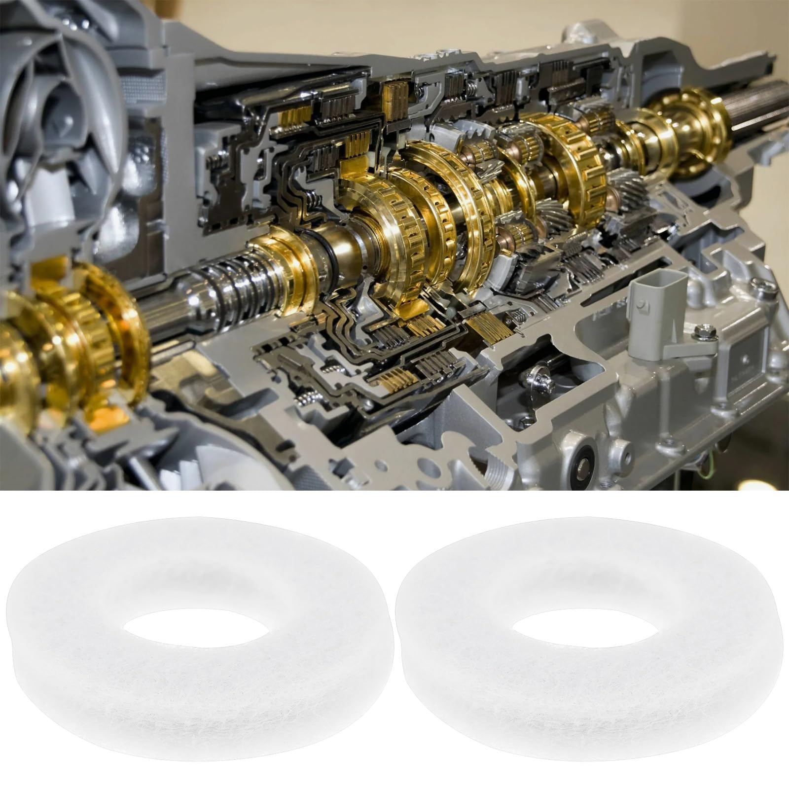 YINETTECH 20pcs Felt Washers 24x11.5x6mm for Motor Shaft Bearing Gearbox and Transmission Component Protection - Image 2
