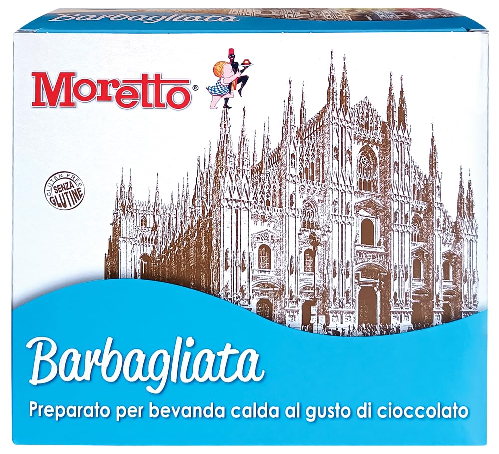 MORETTO Barbagliata - preparato in polvere per cioccolata calda in tazza - gusto CIOCCOLATO - 1 scatola con 50 bustine
