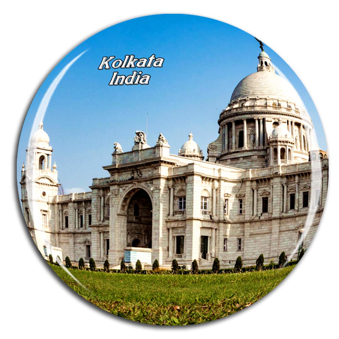 Weekino India Victoria Memorial Kolkata Fridge Magnet 3D Crystal Glass Tourist City Travel Souvenir Collection Gift Strong Refrigerator Sticker