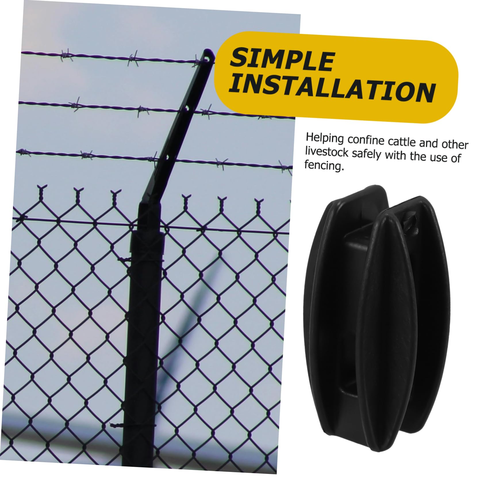 Toddmomy 10piezas Aisladores para Vallas Eléctricas Accesorios De Cerca para Granjas Fácil Instalación y Durabilidad Uso Jardines y Campos