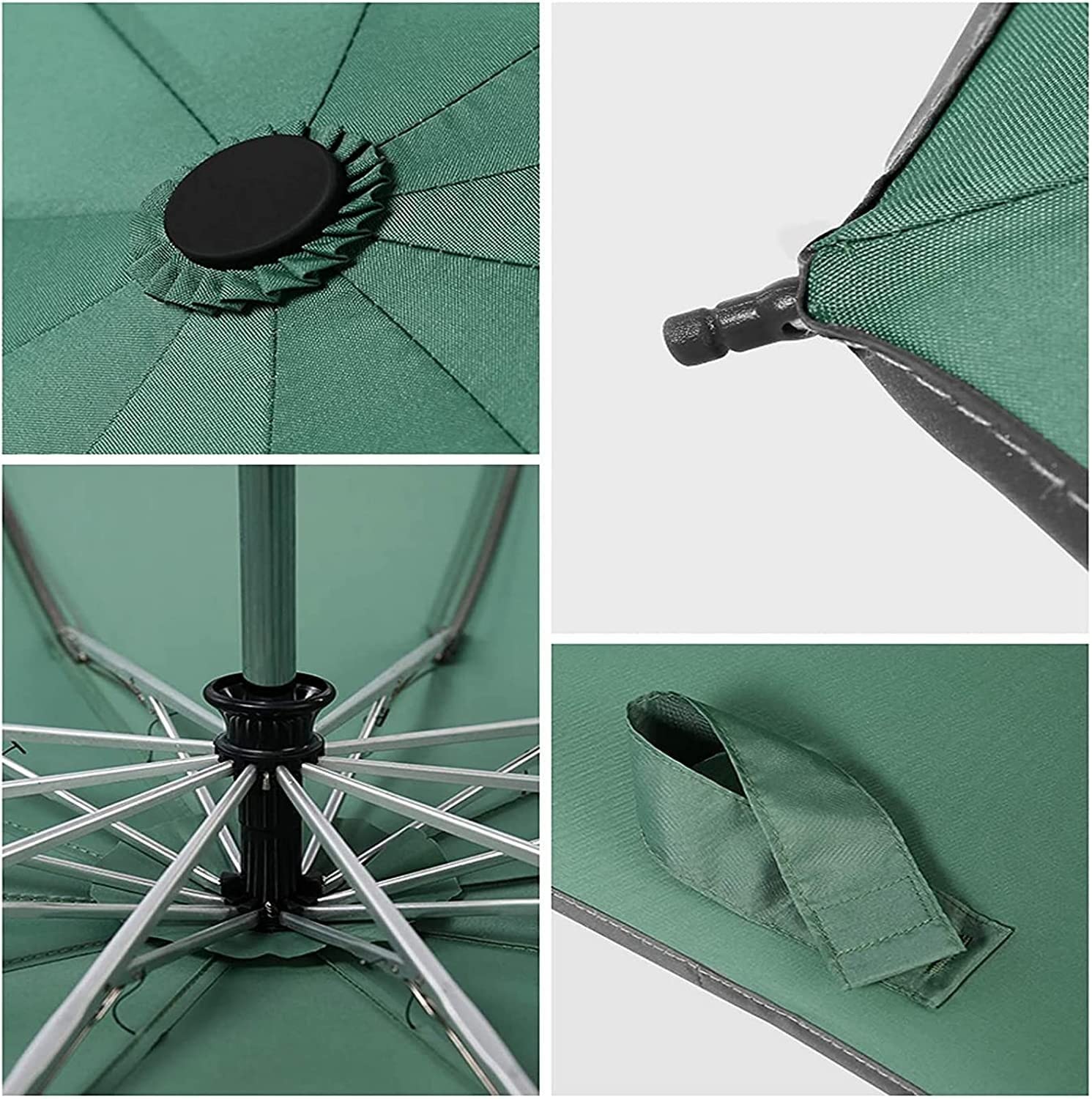 Parapluies, Parapluie Pliant Compact de Voyage, Mini Parapluie, Coupe-Vent à Pliage inversé | Black