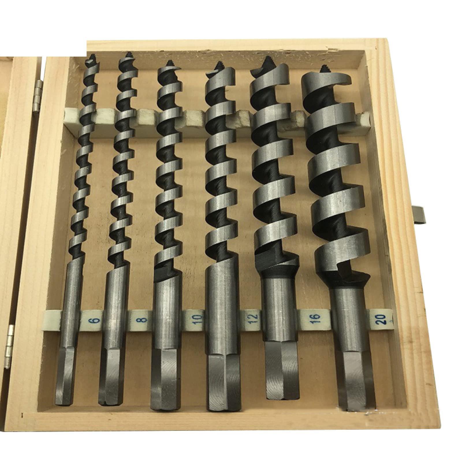 6 Pz/set 230mm Lungo 6/8/10/12/16/20mm Coclea Punte Da Trapano Legno Carpentiere Muratura Punte Per Legno Set per la lavorazione del legno