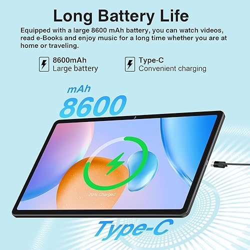 Miniatura 7 de Tabletas Android 13 de 11 pulgadas 2023, 16 GB de RAM+256 GB ROM+1 TB expandir, Octa-Core 2.0 GHz, pantalla FHD 2K 2000 x 1200, 8600 mAh, cámara de