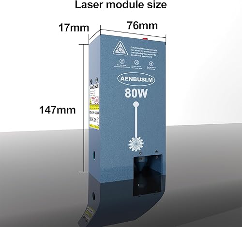 Miniatura 24 de Módulo láser de 40 W con asistencia de aire incorporada, enfoque fijo, doble punto comprimido ultrafino para tallado, grabado y corte CNC en madera