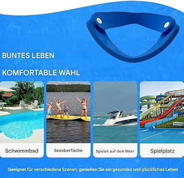 Pool Lounger - Floating Foam Mat Deck Chair | Underwater Saddle Foldable Hammock | Seats Not Inflatable for Garden Outdoor