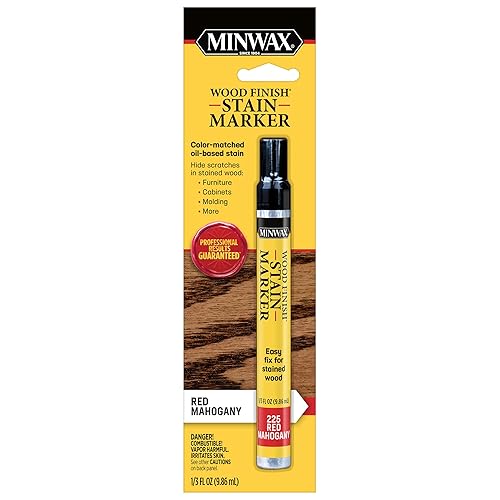 Minwax 63484000 Wood Finish Stain Marker for Touch Ups, Red