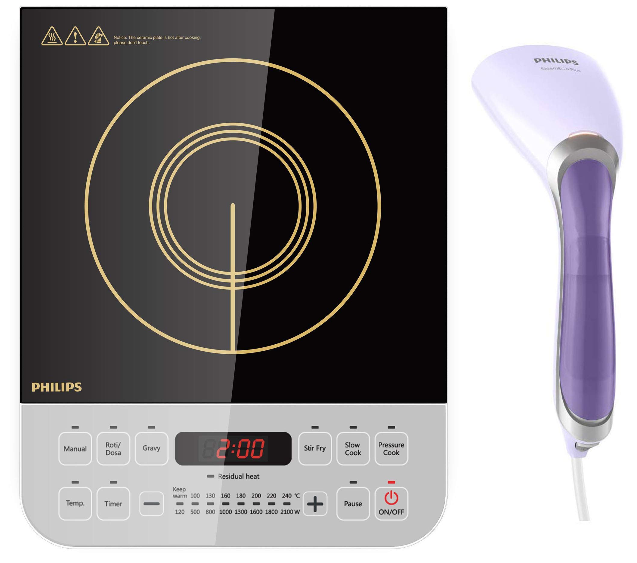 Buy Philips Viva Collection HD4928/01 2100Watt Induction Cooktop