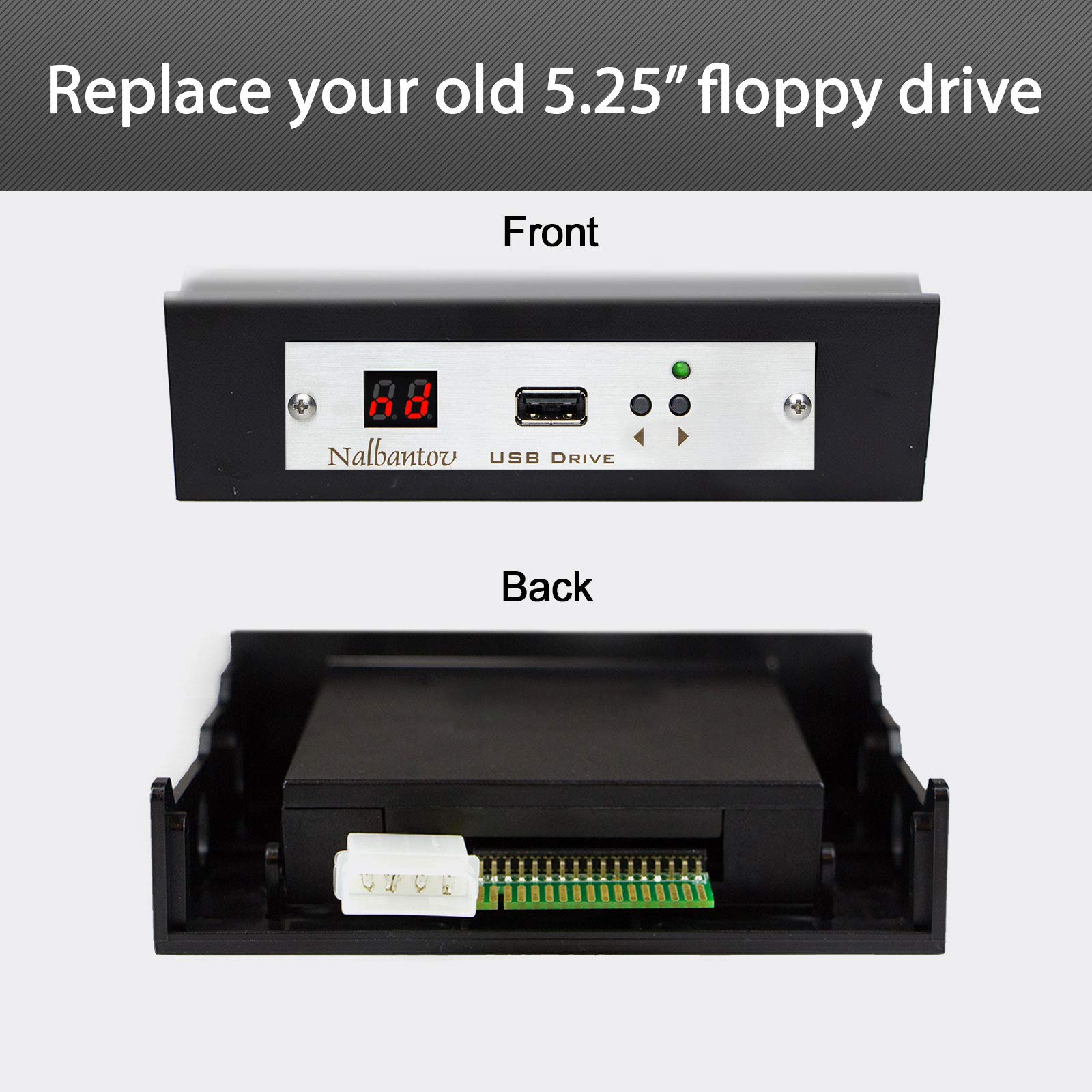 Nalbantov Industrial USB Floppy Disk Drive Emulator for HP4145A 5.25” Drive (B Model is not Supported only 4145A)