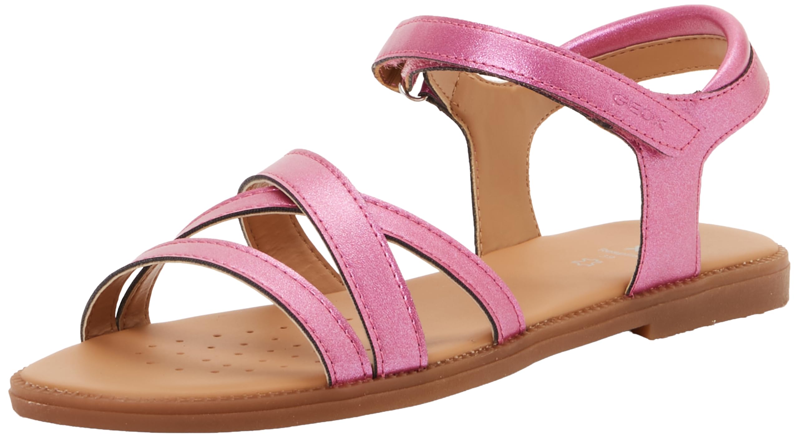 Geox J Karly Girl Sandal, Fuchsia, 38 EU