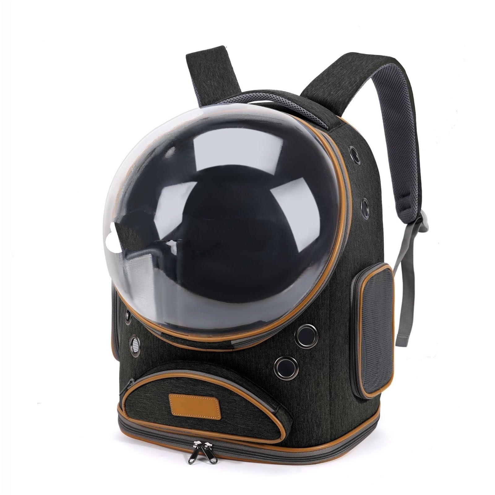 Sac à dos chat extensible avec bulle pour voyager à pied ou en train avec votre petit chien