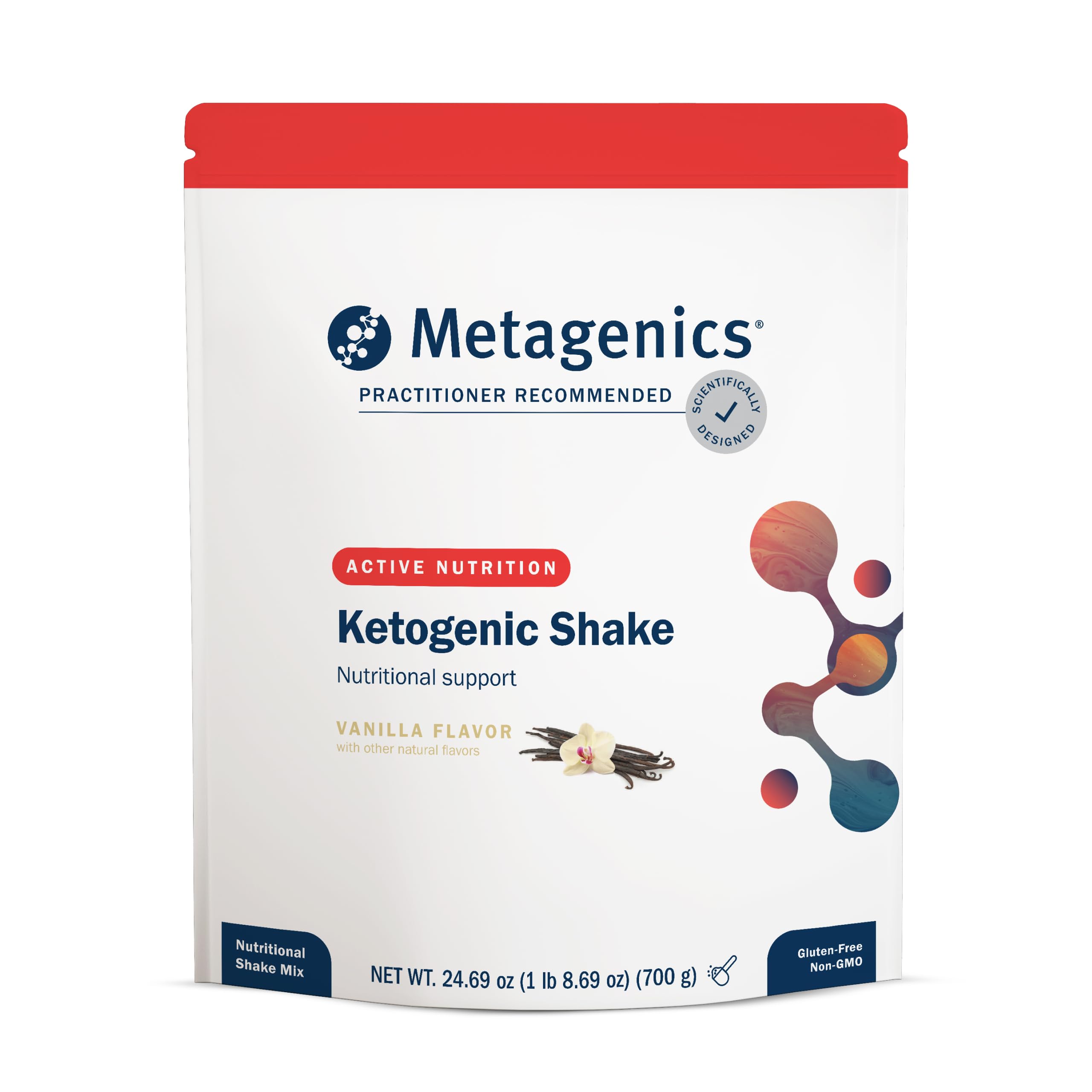 MetagenicsKetogenic Shake - Ketogenic Diet Protein Shake - 25 Vitamins & Minerals - With Biotin, Calcium, Iron & Manganese - Non-GMO & Gluten-Free