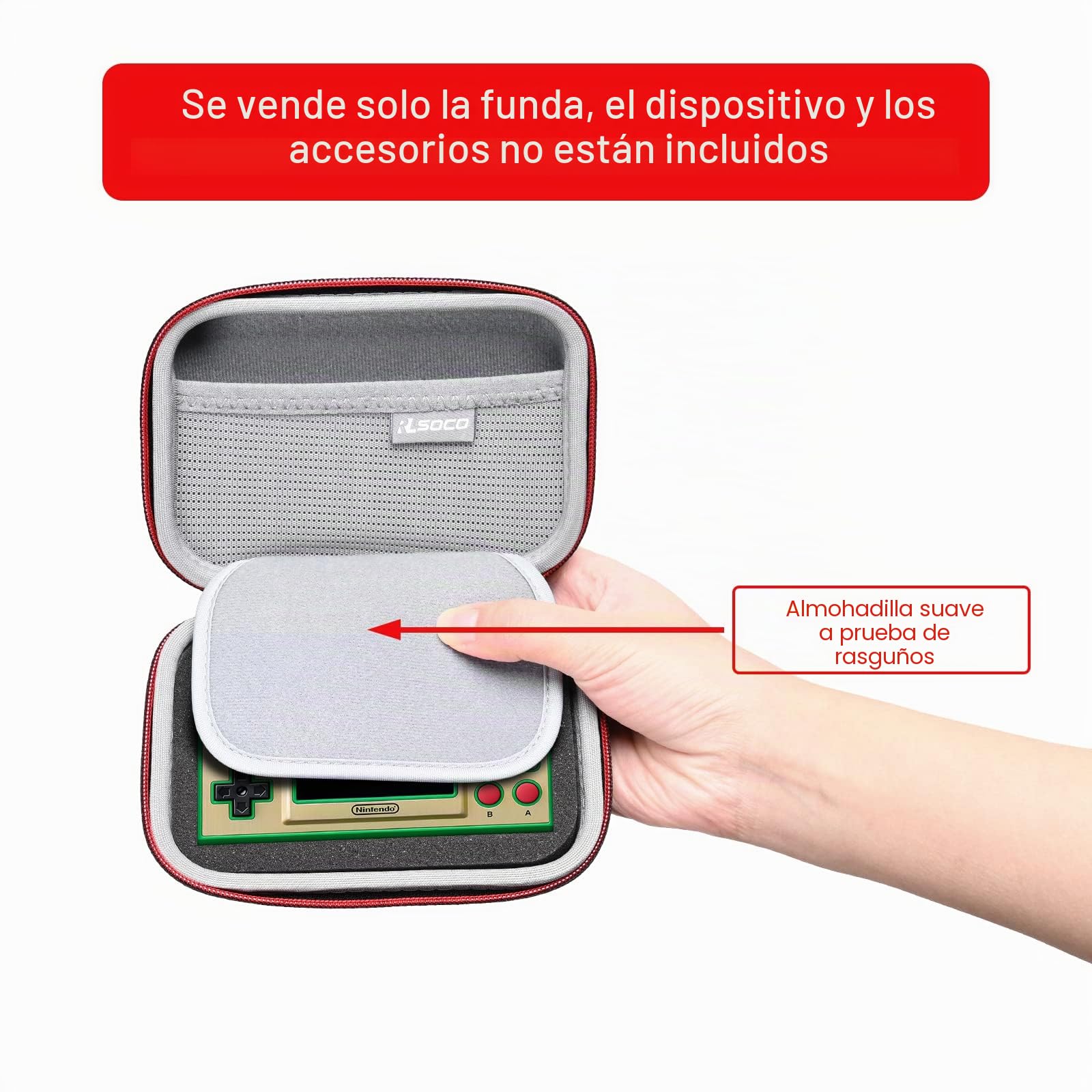 RLSOCO Funda para Game&Watch: The Legend of Zelda/Super Mario Bros/Game Watch SM Bros System