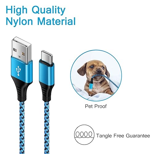 Miniatura 6 de Cable de carga rápida USB C Pixel 7a para Android Auto, 1.536 pies, USB tipo C a puerto USB A C, cable de teléfono celular para Google Pixel 6 5,