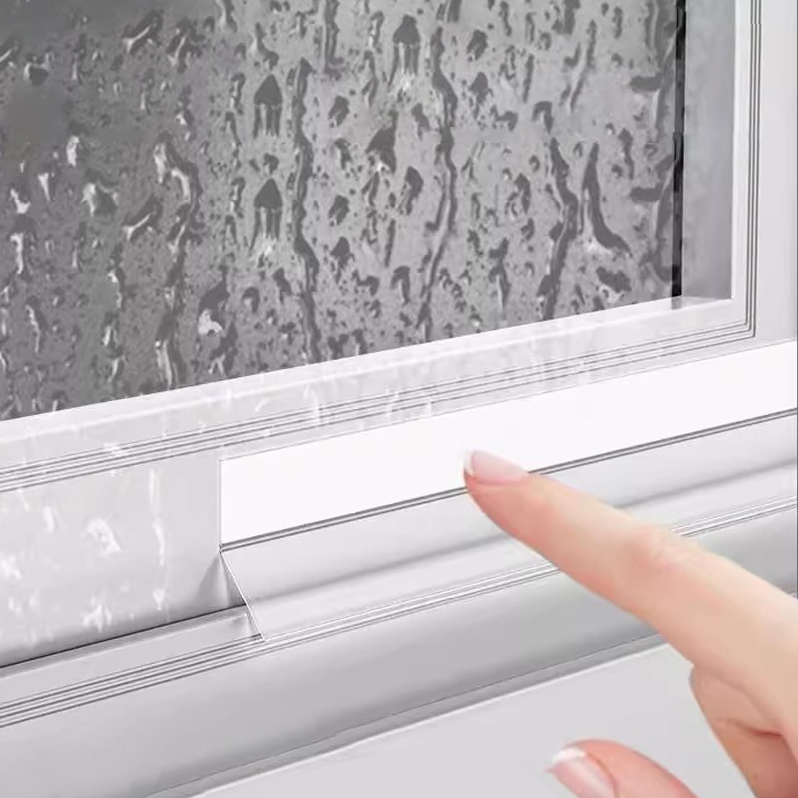 Joint d'étanchéité transparent en silicone pour portes et fenêtres - 4,5 cm x 5 m