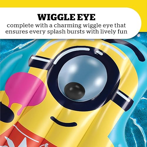 Miniatura 4 de BigMouth Balsa flotante gigante de Minions para piscina, flotador inflable grande de Mi villano favorito 4, divertidos juguetes de agua de verano,