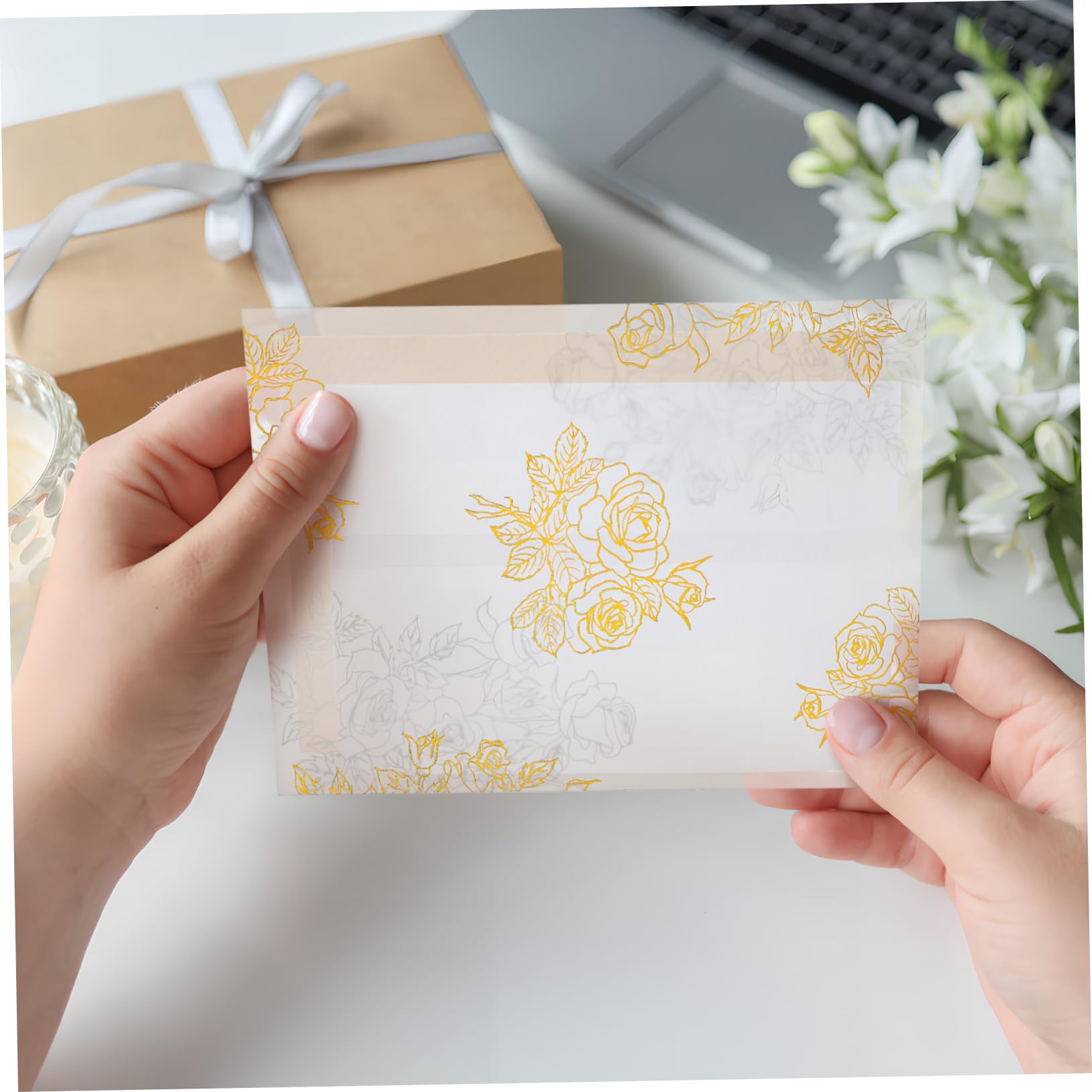 DOITOOL 50piezas Sobres Para Invitación Fundas Para Sobres Transparentes Para Invitaciones