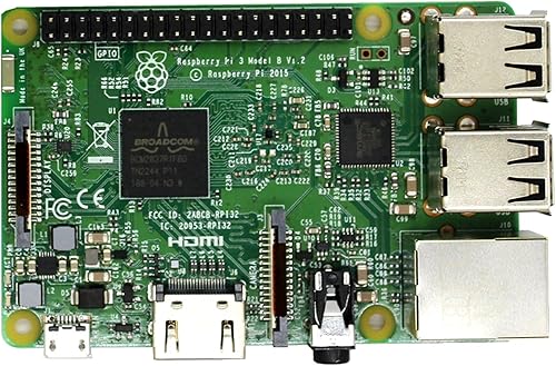 Vista 4 de DIGISHUO Raspberry Pi 3 Modelo B Board 1G Ram 400MHz LAN inalámbrica y Bluetooth 3B+ Versión (Raspberry Pi 3B módulo)