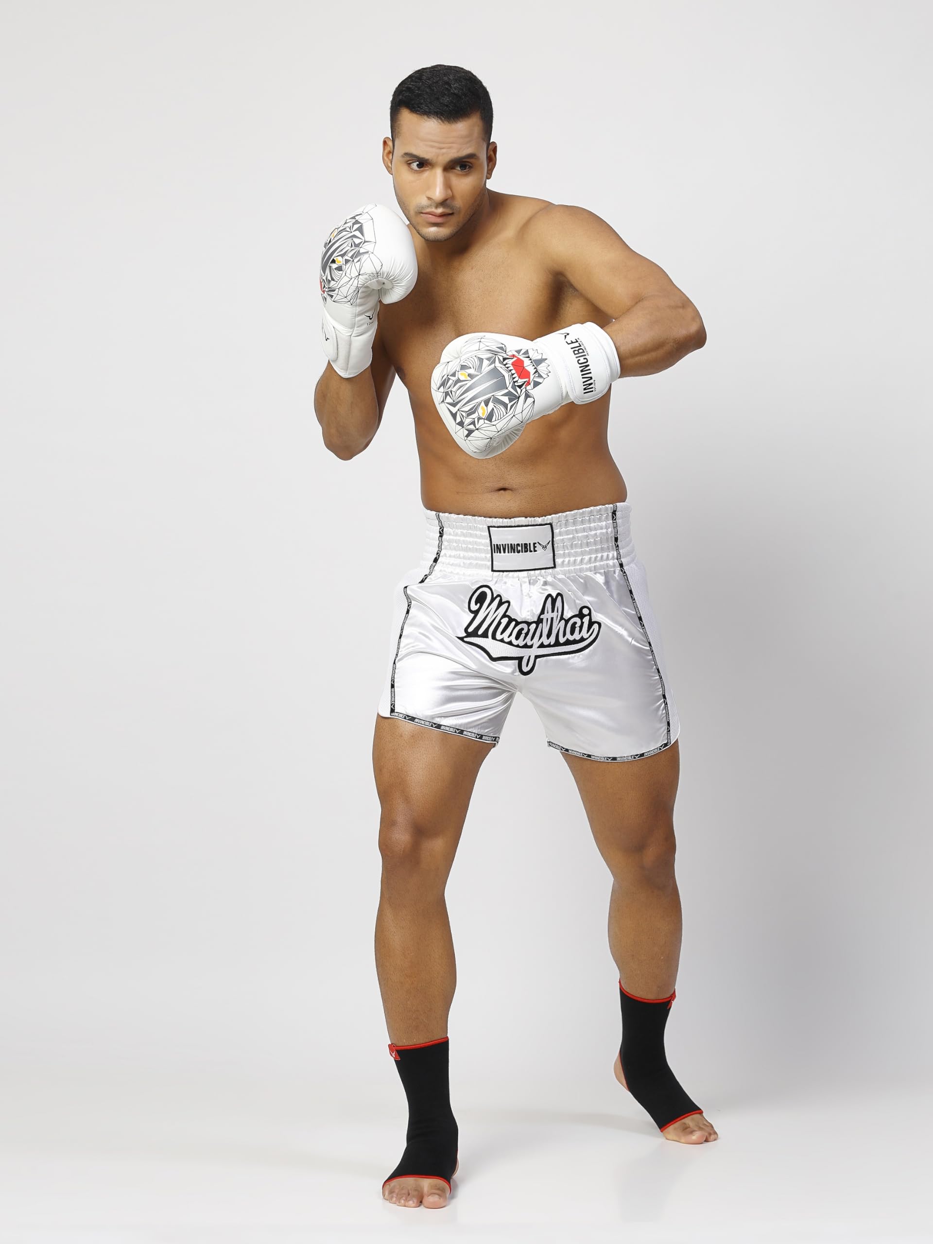 Invincible Męskie spodenki bokserskie Muay Thai
