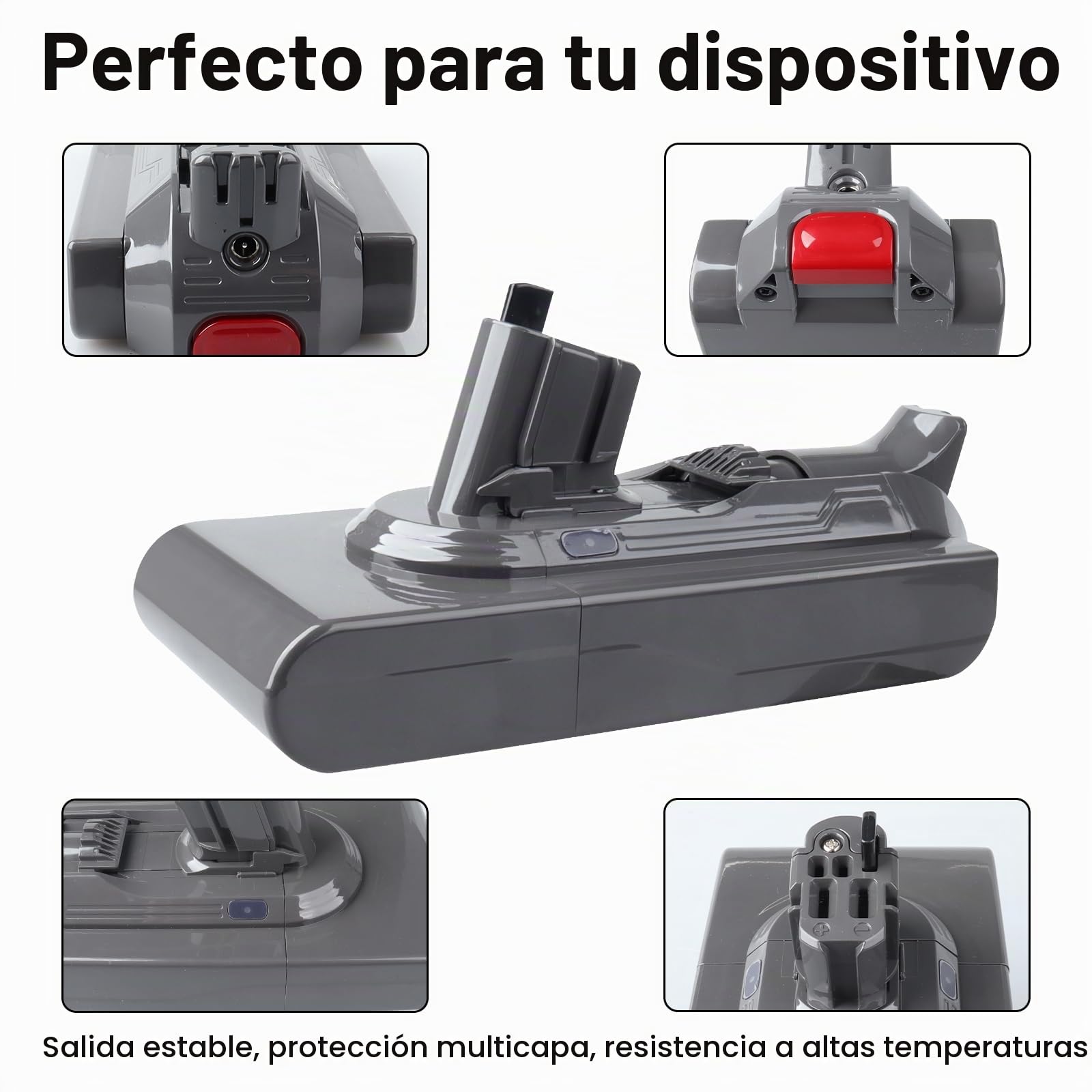 V11 SV15 Batería Estilo Clic 25,2 V 3900 mAh Reemplazo para Dyson Compatible con V11 Torque Drive/Extra/Outsize/Absolute/Complete, SV16, SV18, SV15 y Aspiradoras Modelos 970425-01 970938-01