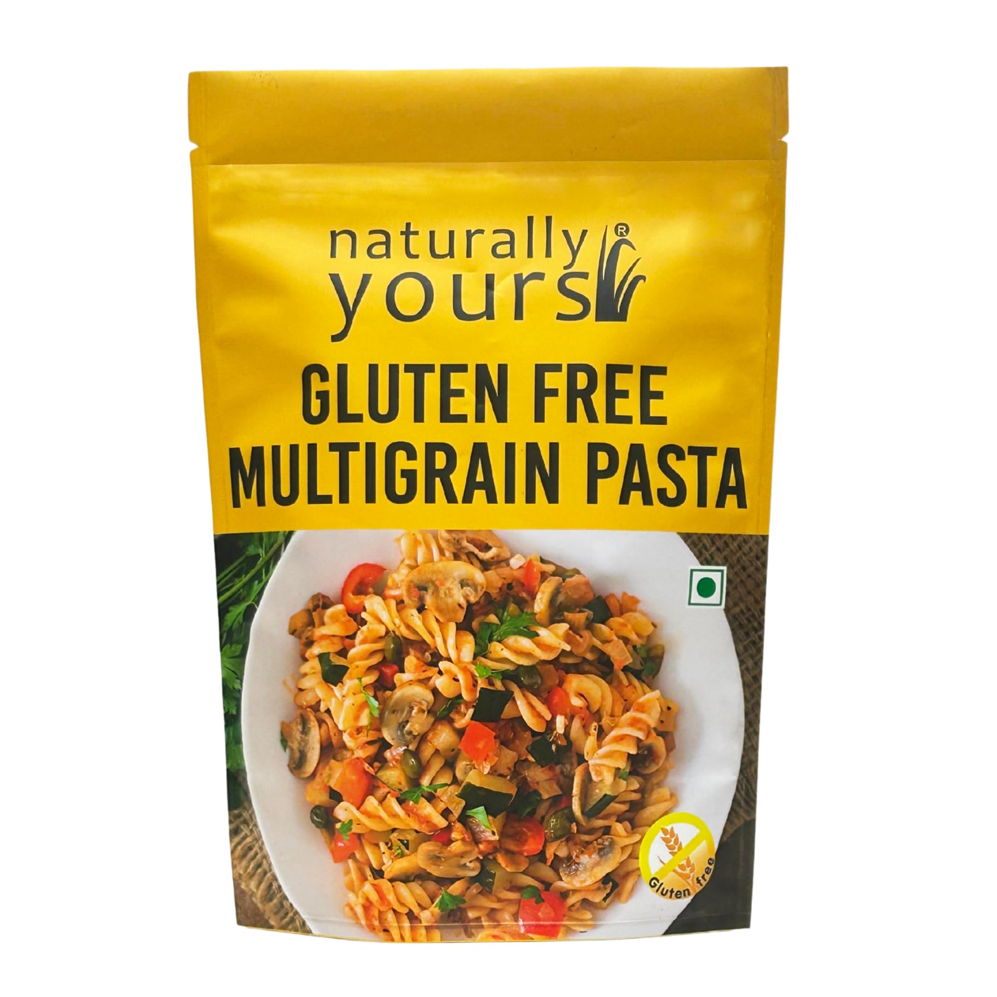 Naturally Yours Gluten Free Multigrain Pasta – No Maida, Preservative-Free, Vegan, No Onion No Garlic, 100% Jain-Friendly | Made with Corn, Amaranth, Bengal Gram, Jowar & Rice | High Fiber & Protein | 200g Pack of 1