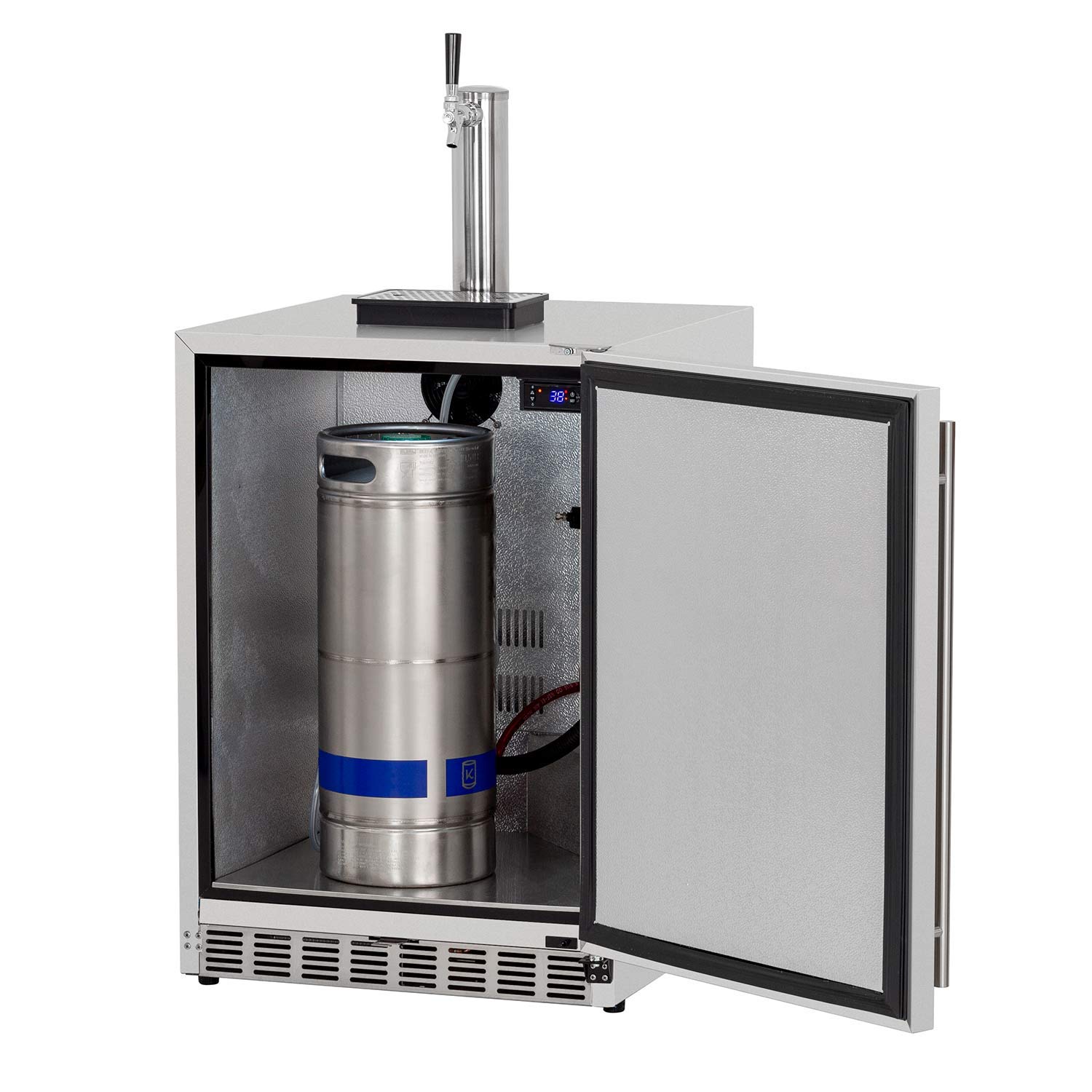 Summerset 25-Inch 6.6 Cu. Ft. Outdoor Rated Single Tap Beer Dispenser/Kegerator - Ssrfr-24dk1 on Fridge.com - View 4