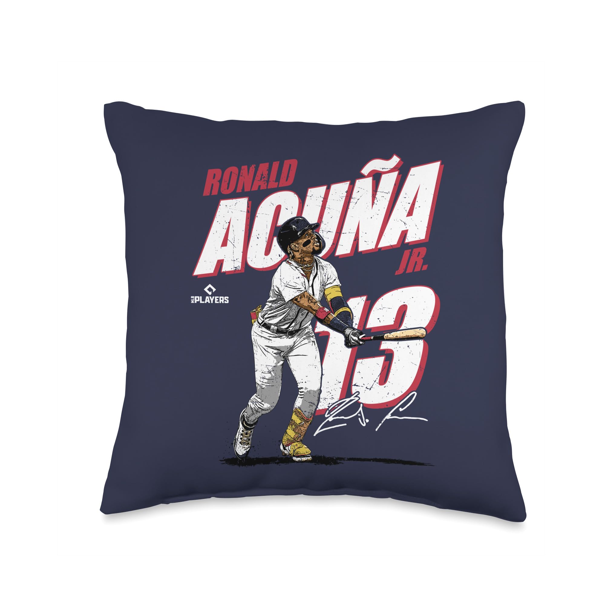 Ronald Acuna Jr Atlanta Baseball MLB Players MLBRAC3001 Throw Pillow