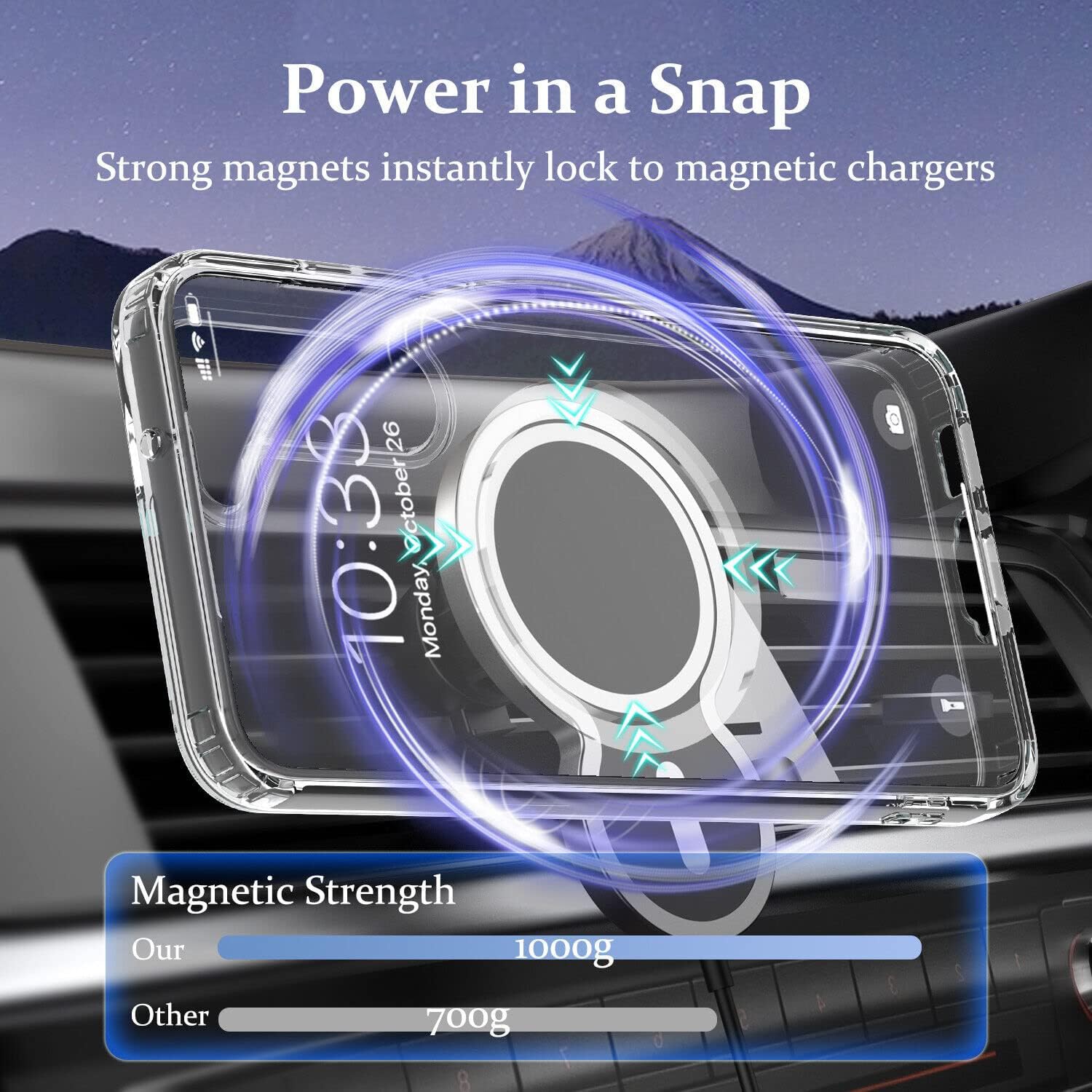 amazon basics Clear Magnetic Case Cover for Samsung Galaxy S22 5G [Compatible with MagSafe Accessories] Slim Shockproof Magnetic Transparent Phone Cover Case offers donot miss