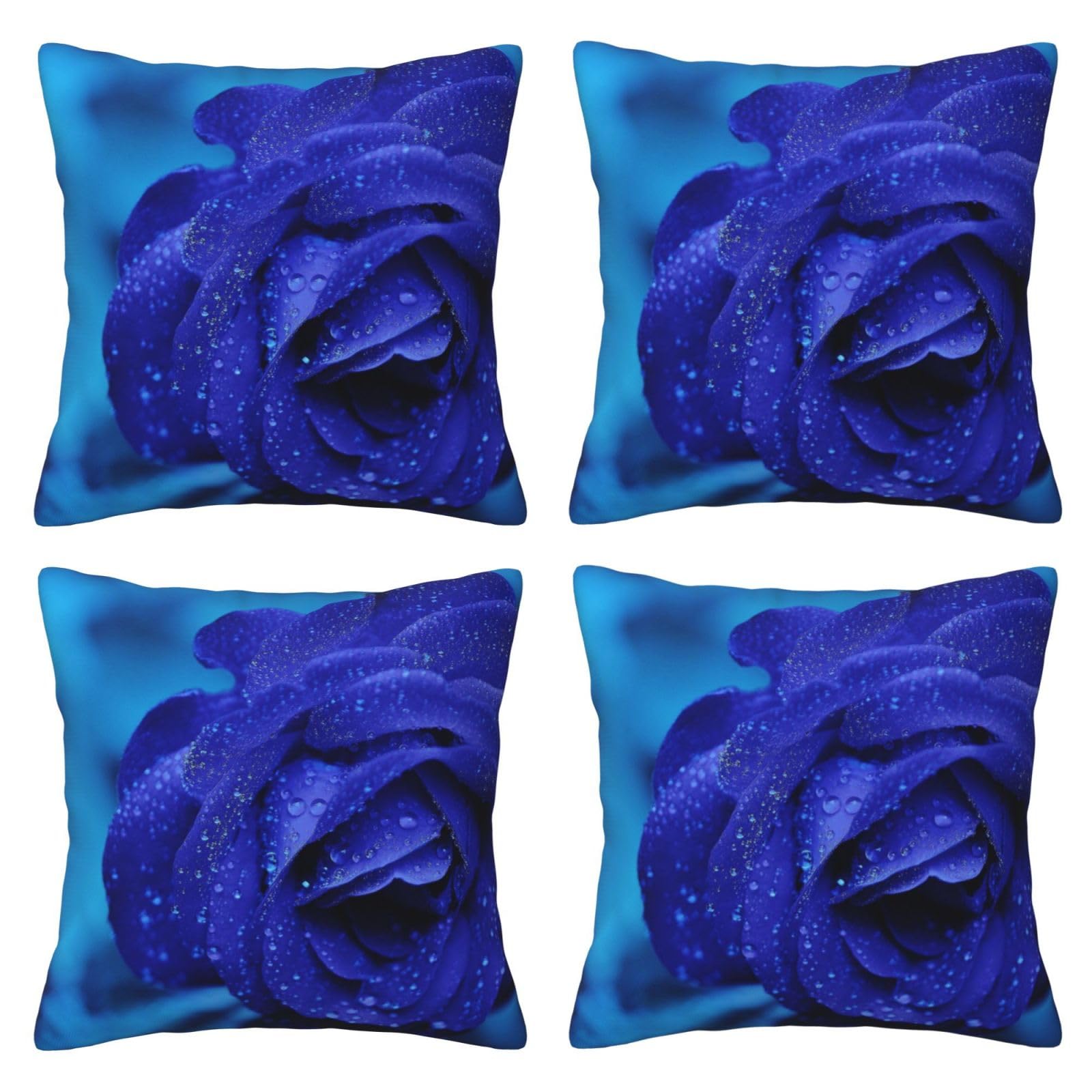 Housse de coussin romantique rose bleue BAFAFA douceur pour nid douillet