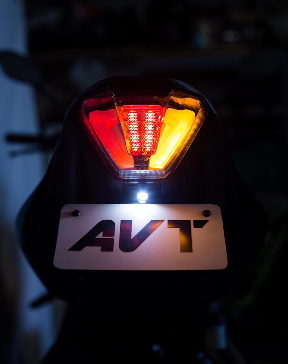 AVT MT07 Fender Eliminator Kit 2021-2024 MT-07 - Integrated Turn Signals Tail Light