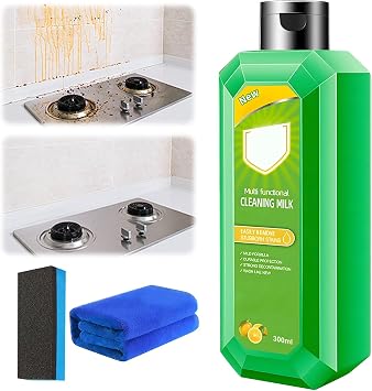 KLIFE Cleaning Milk House Cleaner, Powerful Multifunctional Concentrated Cleansing Lotion, Multi Functional Effective Cleaning Milk for Household Kitchen to Heavy Oil Stains - 10.6 Fl oz