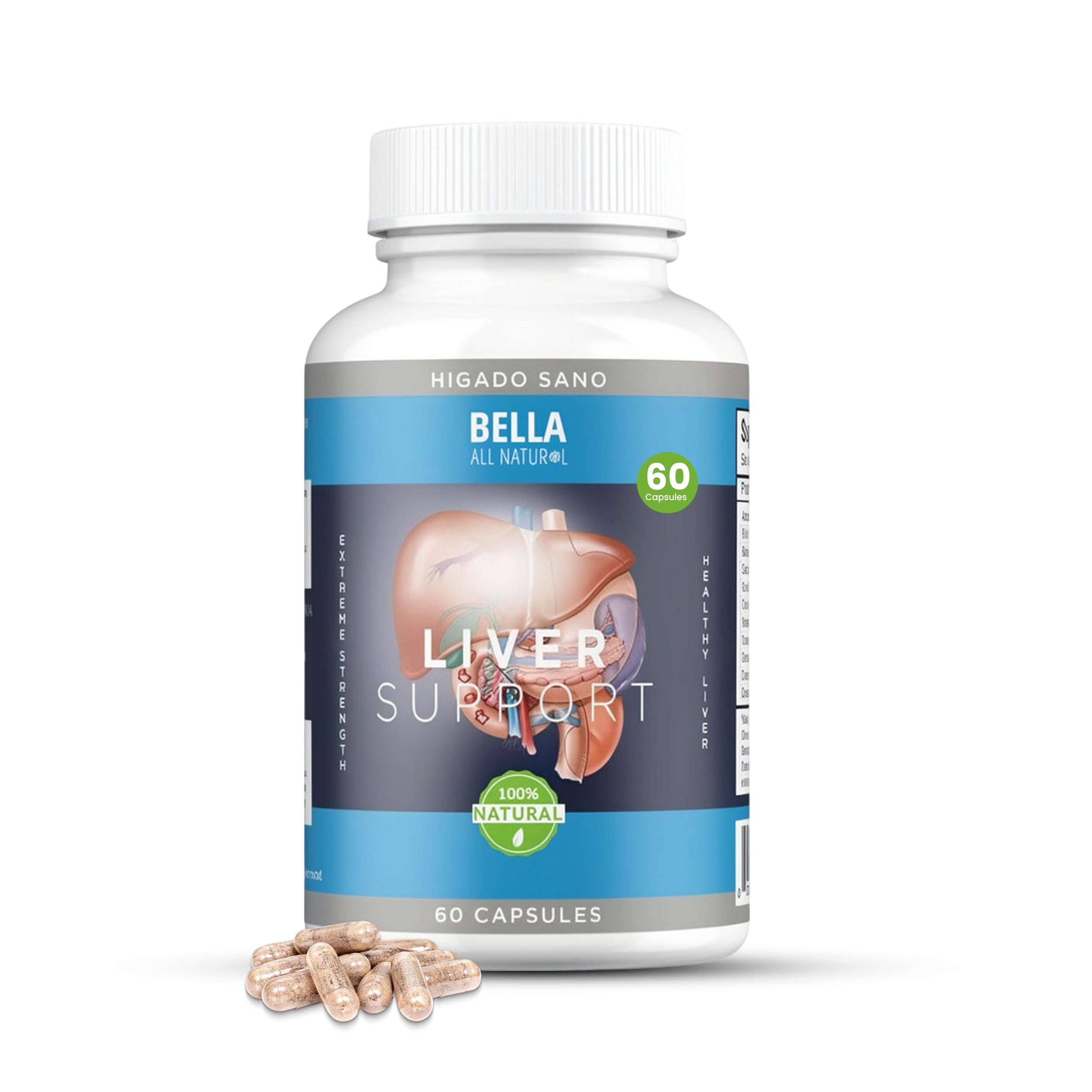 Bella All Natural Liver Support Capsules