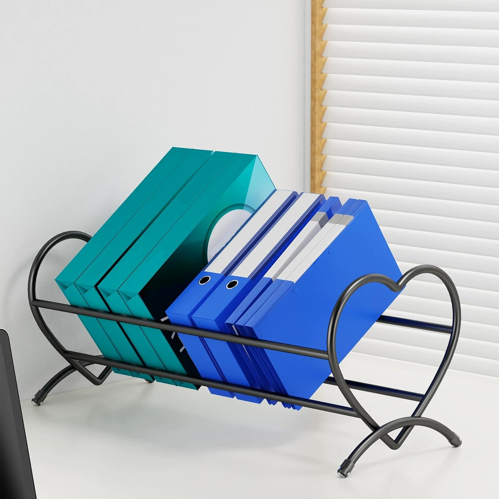 Scaffale da scrivania, organizer salvaspazio per scrivanie da studio, dormitorio, comodino, davanzale, perfetto per riporre libri e oggetti essenziali