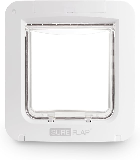 SureFlap Microchip Pet Door Connect without Hub - App Controlled, White (4 x C batteries required)