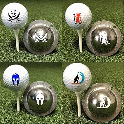Review HUANGBINGXIN Stainless Steel Tin Cup Golf Ball Marker Stencil Custom Alignment Tool Stamper Tool Outdoor Golf Sport Putting Positioning Aids Accessories(4 Pieces), 2.36 x 2.36inch Review HUANGBINGXIN Stainless Steel Tin Cup Golf Ball Marker Stencil Custom Alignment Tool Stamper Tool Outdoor Golf Sport Putting Positioning Aids Accessories(4 Pieces), 2.36 x 2.36inch