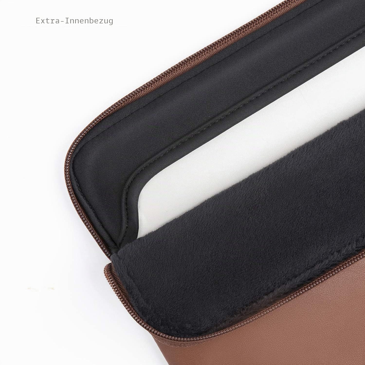 Comfyable Slim Protective Laptop Sleeve Compatible with 13/13.3/14 Inch MacBook Air & MacBook Pro, Mac Travel Case, Laptop Pouch, Slim PU Leather Cover M5/M4/M3/M2/M1 2026-2021, Brown