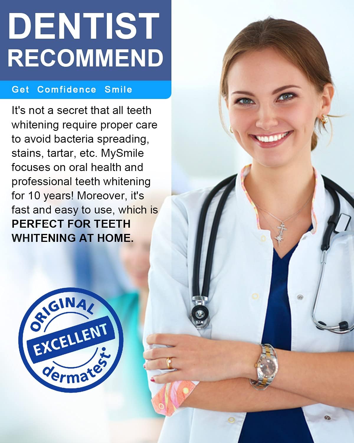 MySmile Teeth Whitening Gel Pen Refill Pack, 3 Non-Sensitive Teeth Whitening Pen, Deluxe Teeth Whitener Dental Grade Tooth Whitening Gel with Carbamide Peroxide for Home, Travel, 10 min Fast Result : Beauty & Personal Care